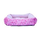 Cama Cachorro E Gato Caminha Pet Media 60cm x 60cm Com Zíper Super Macia Rosa