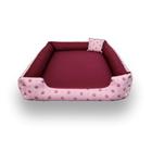 cama caminha cachorro grande cama retangular pet medio ou grande até 28kg medidas externas 70x80cm lavável com ziper