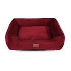 Cama Caminha Para Cachorro Pet 50x50 Lavavel Marsala P Suede