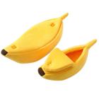 Cama Caminha Pet Banana Pelúcia Gatos Cachorros 90cm Premium