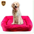 Cama Caminha Pet Médio e Grande Porte Lavável 70cm x 70cm Para Cachorro e Gato Rosa Liso