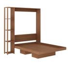 Cama Casal Articulada 178,5x198,5x193 cm Amêndoa Tecnomobili