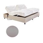 Cama Casal Centauro Linho Areia Bugatti 140x200x64 Pilati