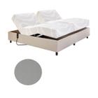 Cama Casal Centauro Velutto Visono 140x200x64 cm Pilati