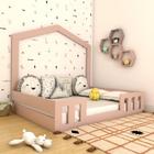 Cama Casal com Casinha Montessoriana Play Rosa