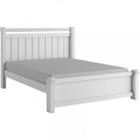 Cama Casal de MDF design moderno 1,40m reforçada - Zara -Branco - Bianchi Móveis