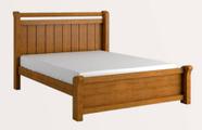 Cama Casal de MDF design moderno 1,40m reforçada - Zara -Nature - Bianchi Móveis