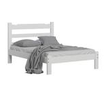 Cama Casal Esmeralda Madeira Maciça Cor Branco Nemargi