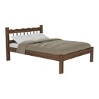 Cama Casal Madeira Maciça para Colchão 128/138X188cm Capri Multimóveis CR4140 Imbuia