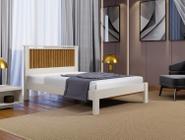 Cama casal ripado alaska 100% mdf c/extrado madeira - carmolar