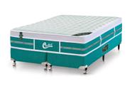 Cama Castor Queen Green One Face Pocket 158x198x59 + Box Castor