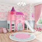 Cama com Esc. Joy com Dossel Barraca Castelo e 1 Torre Pura Magia