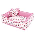 Cama Cupcake Bege/Vermelho - Tamanho M