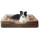 Cama de cachorro Bedsure ortopédica para cães grandes, impermeável, marrom