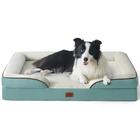 Cama de cachorro Bedsure ortopédica para cães grandes, lavável, azul