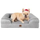 Cama de cachorro EHEYCIGA, espuma viscoelástica ortopédica, impermeável para médio porte