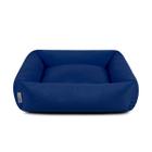 Cama de Cachorro Impermeável Hanna Caminha Pet com Zíper 53x53 Índigo