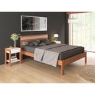 Cama De Casal Branca com Cabeceira 195 cm X 148,6 cm - Tecno Mobili Q