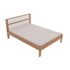 Cama de Casal CM8005 Amêndoa/Branco - Tecno Mobili