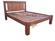 Cama De Casal Living Em Madeira Demolição - Cód 1061 - Barrocarte