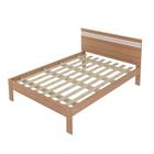 Cama De Casal Madeira Cm8009 Amêndoa/branco - TECNO MOBILI