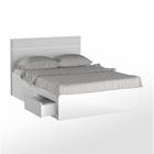 Cama de Casal Queen com Cabeceira 167cm 4 Gavetas Dreams F04 Branco - Mpozenato