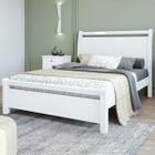 Cama de Casal Reali 100% Mdf Branco - Móveis Lopas