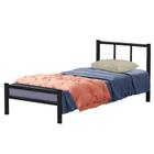 Cama De Ferro Tubular Solteiro 78 Resistente Laís Preto Primoart