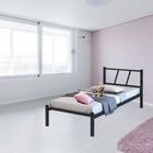 CAMA DE SOLTEIRO AÇO ESTILO INDUSTRIAL MOBBILI CS-04 (Informar cor da estrutura via mensagem após a compra, por gentileza)