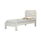 Cama De Solteiro Luiza 0.90 Branco - Vitamov