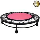 Cama Elastica Mini Jump Profissional Suporta 150 Kg Rosa