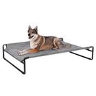 Cama elevada para cães Veehoo Original Cooling G-Large preta prateada