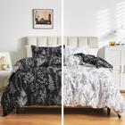 Cama em uma bolsa Joyreap Botanical Twin Size Preto Branco 6 unidades