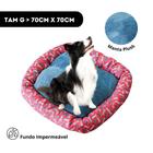 Cama G 70x70cm Para Cachorros Pet Fundo Impermeavel Lavavel