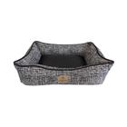 Cama Hello Pet Gales Preto para Cães e Gatos - Tamanho P