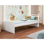 Cama Infantil/Babá 100% MDF Lipe Móveis Peroba Branco Brilho/Carvalho