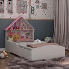 Cama Infantil Casinha 100% Mdf Branco - Gelius