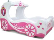 Cama Infantil Cinder com rodas sobrepostas - cor branca