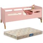 Cama Infantil com Colchão Cecilia Rosa - Loja Tigo