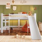 Cama Infantil com Escorregador - Branco - Completa Móveis