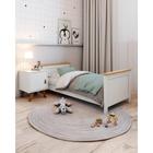 Cama Infantil de Madeira Maciça Nest Branco/Carvalho - Artemobili