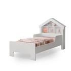 Cama Infantil Modelo Casinha Menina Solteiro Cristal Branca