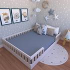 Cama Infantil Montessoriana Casal Cori Yescasa Branco/Geneve