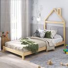 Cama Infantil Montessoriana Casinha de Madeira Maciça Liz Natural - IDIMEX