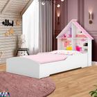 Cama Infantil Montessoriana Com Colchão Solteiro Branco Andy Shop Jm