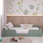 Cama Infantil Montessoriana Solteiro Liz Casatema Verde Belágio