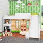 Cama Infantil Playground 191,7x192cm com Escorregador e Cortina CM3092 Meu Fofinho