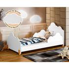 Cama Infantil Princesa Juvenil Branca e Mel Acompanha Luminária Led - MADEIRA STORE