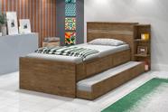 Cama Jade C/ 2 Gavetas e Cama Auxiliar Jequitiba