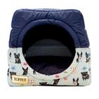 Cama Luppet Iglu Marinho Acquablock com Estampa Cachorrinho - Tam. M